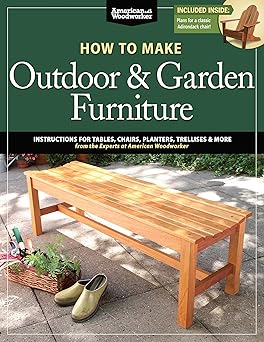 how to make outdoor and garden furniture instructions for tables chairs planters trellises and more from the