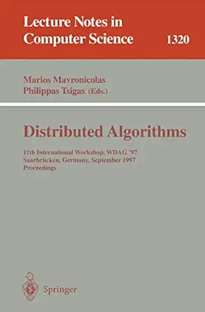 distributed algorithms 11th international workshop wdag 97 saarbra 1/4cken germany september 24 26 1997