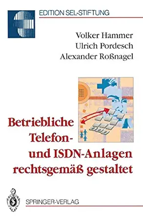 betriebliche telefon und isdn anlagen rechtsgema a gestaltet 1st edition r ritchie, v sklenicka 3540565116,