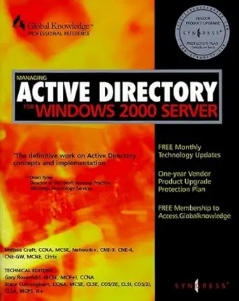 managing active directory for windows 2000 server 1st edition syngress, syngress media 1928994075,