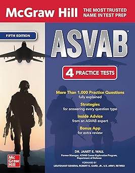mcgraw hill asvab 1st edition janet e wall 1264277466, 978-1264277469