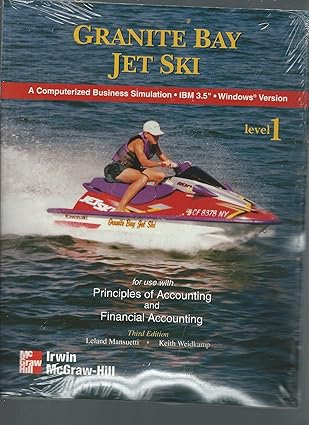 granite bay jet ski a computerized business simulation level 1 ibm 3 5 windows version 1st edition leland