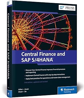 central finance and sap s/4hana 1st edition carsten hilker ,javaid awan ,david dixon ,marc six 1493219189,