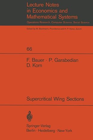 a theory of supercritical wing sections with computer programs and examples with computer programs and