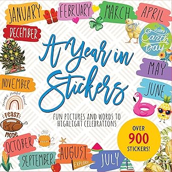 a year in stickers fun pictures and words to highlight celebrations 1st edition peter pauper press ,inc