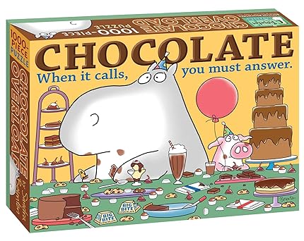 chocolate overload 1000 piece puzzle 1st edition sandra boynton 1665941243, 978-1665941242