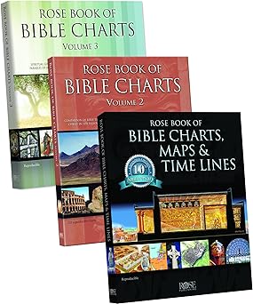 rose book of charts maps and time lines volumes 1 2 and 3 bundle 1st edition rose publishing 1628620730,