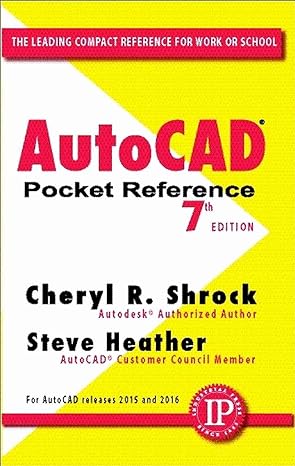 autocada pocket reference 1st edition cheryl r shrock ,steve heather 0831135964, 978-0831135966