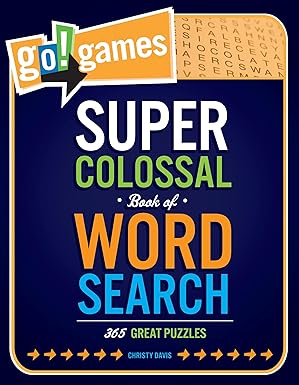 go games super colossal book of word search 365 great puzzles 1st edition christy davis 162354002x,