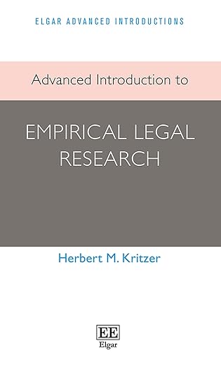 advanced introduction to empirical legal research 1st edition herbert m kritzer 1839101067, 978-1839101069