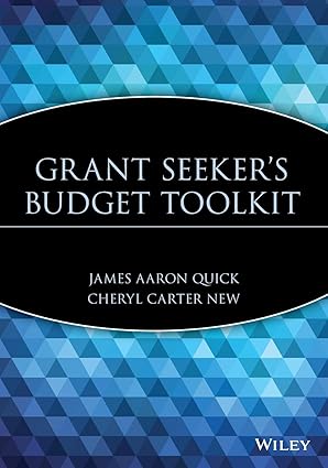 grant seekers budget toolkit 1st edition james aaron quick ,cheryl carter new 0471391409, 978-0471391401