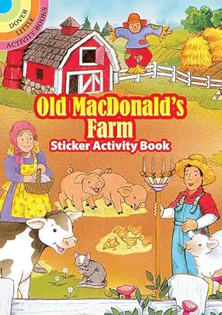 old macdonalds farm sticker activity book 1st edition cathy beylon 0486294099, 978-0486294094