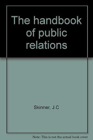 the handbook of public relations 1st edition j c skinner 1868123898, 978-1868123896