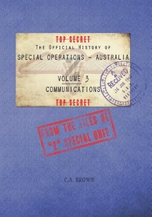 the official history of special operations australia vol 3 communications from the files of z special unit
