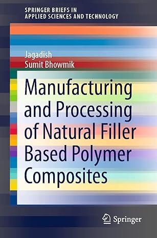 manufacturing and processing of natural filler based polymer composites 1st edition jagadish ,sumit bhowmik