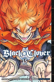 black clover vol 15 1st edition yuki tabata 1974704548, 978-1974704545