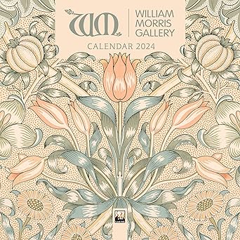 william morris gallery mini wall calendar 2024 1st edition flame tree studio 1804174769, 978-1804174760