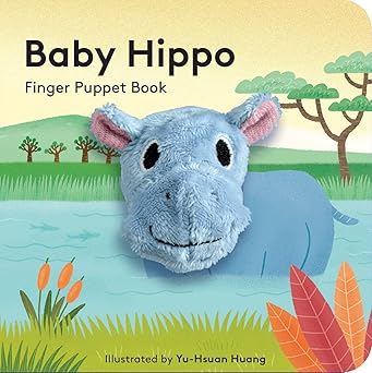 baby hippo finger puppet book 1st edition yu hsuan huang 1797212877, 978-1797212876