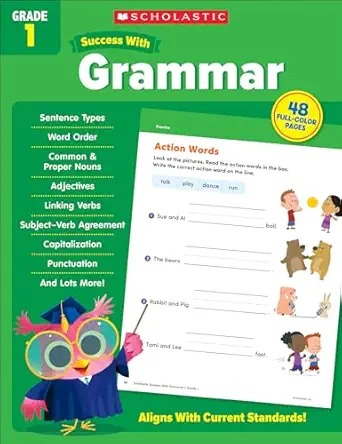 Scholastic Success With Grammar Grade 1 Workbook