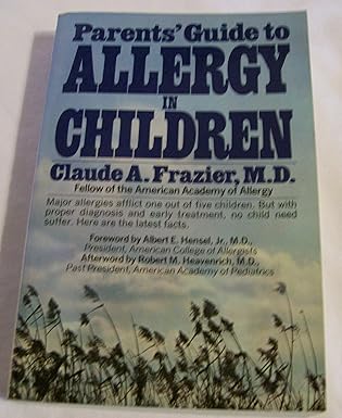 parents guide to allergy in children 1st edition claude albee frazier 044816180x, 978-0448161808