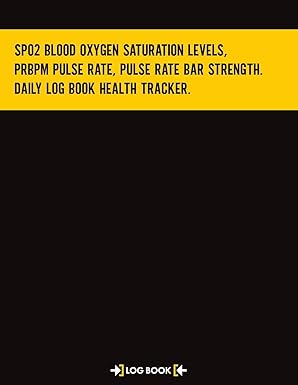 sp02 blood oxygen saturation levels prbpm pulse rate pulse rate bar strength daily log book health tracker