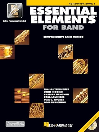 essential elements for band conductor book 1 with eei band directora s score and teaching guide online audio