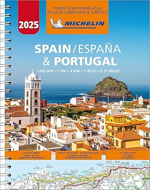 michelin spain and portugal road atlas 2025 1st edition michelin 2067265202, 978-2067265202