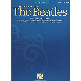the best of the beatles a violin sheet music 92 classic songs for violin solo includes let it be hey jude