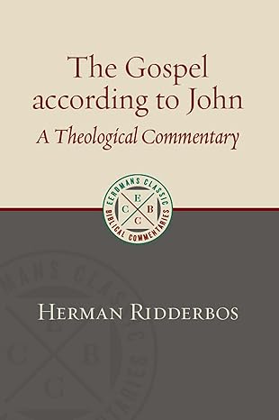 the gospel according to john a theological commentary 1st edition herman ridderbos 0802875955, 978-0802875952