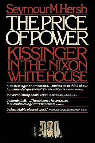 price of power 1st edition seymour hersh 0671506889, 978-0671506889