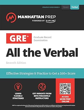 gre all the verbal 1st edition manhattan prep 1506298907, 978-1506298900