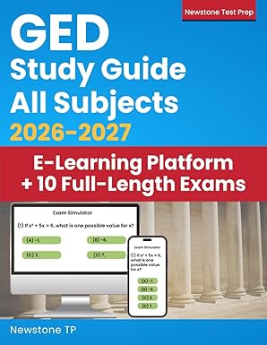 ged study guide all subjects complete review + 10 full length exams for adults students and esl learners 1st