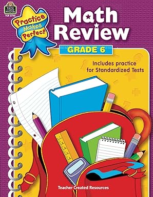 math review grade 6 grade 6 1st edition mary teacher created resources staff 0743937465, 978-0743937467