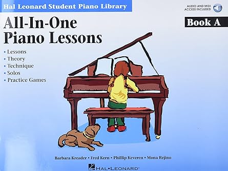 barbara kreader a all in one piano lessons a book a beginner piano sheet music and method book hal leonard