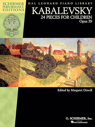 kabalevsky a 24 pieces  children opus 39 piano sheet music  late elementary and early intermediate players g