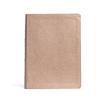 csb study bible rose gold leathertouch indexed red   with study notes commentary illustrations articles and