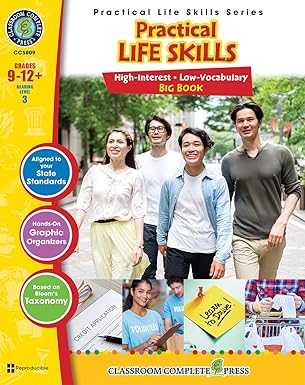 practical life skills big book gr 9 12 classroom complete press 1st edition lisa renaud 1773448137,