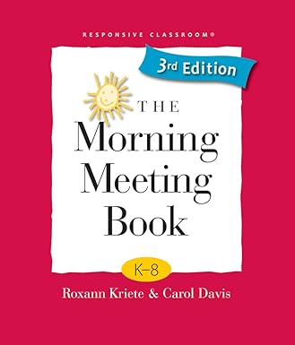the morning meeting book k 8 1st edition roxann kriete ,carol davis 1892989603, 978-1892989604