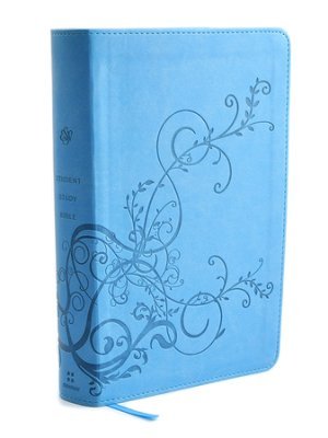 esv student study bible trutone sky blue with ivy design 1st edition anonymous 143356193x, 978-1433561931