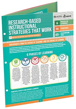 research based instructional strategies that work 1st edition bryan goodwin ,kristin rouleau 1416631763,