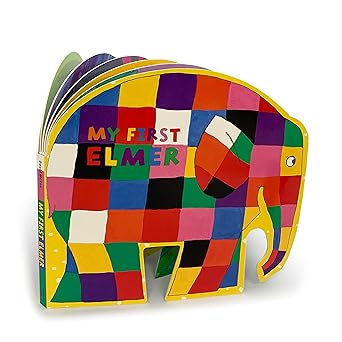 my first elmer shaped board book 1st edition david mckee 1783446773, 978-1783446773