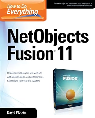 how to do everything netobjects fusion 11 1st edition david plotkin 0071498494, 978-0071498494