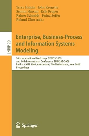 enterprise business process and information systems modeling 10th international workshop bpmds 2009 and 14th