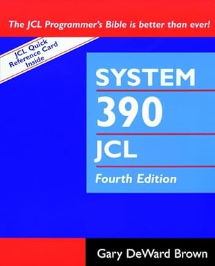system 390 job control language 1st edition gary deward brown 0471283096, 978-0471283096