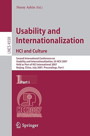 usability and internationalization hci and culture second international conference on usability and