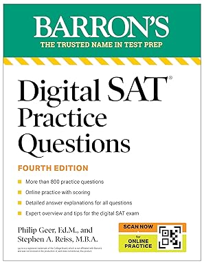digital sat practice questions more than 800 questions for digital sat prep 2025 + tips + online practice