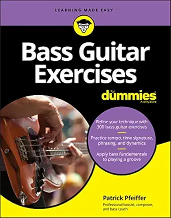 bass guitar exercises for dummies 1st edition patrick pfeiffer 1119700116, 978-1119700111