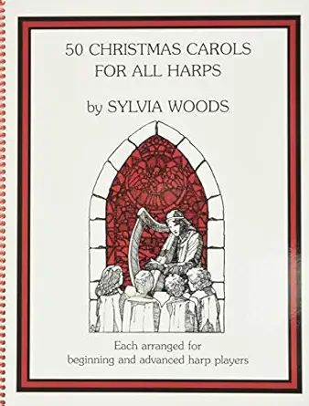 50 christmas carols for all harps harp solo 1st edition sylvia woods ,hal leonard corp 096029905x,