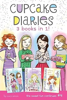cupcake diaries 3 books in 1 #4 mias boiling point emma smile and say cupcake alexis gets frosted 1st edition