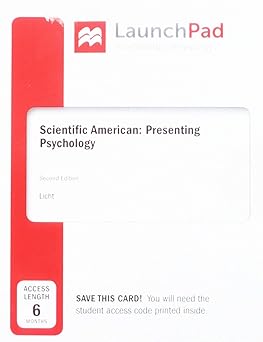 Launchpad For Scientific American Presenting Psychology